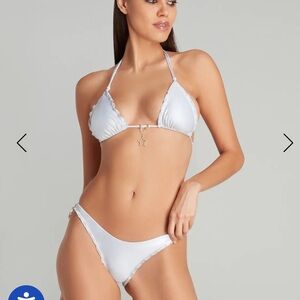 Agent Provocateur Berry Bikini Set in Silver